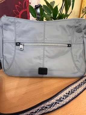 NWOT The Sak Esperato Hobo Purse Nylon Bag Crossbody Strap Slate Travel Charm